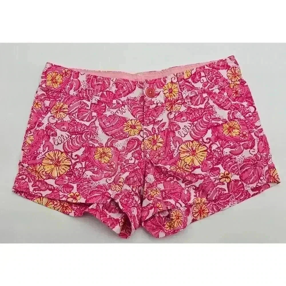 Lilly Pulitzer Women's Size 0 Pink Chum Bucket Shorts